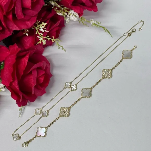 🍀$1500 SET CUSTOM CLOVER MOTHER OF PEARL - Picture 12 of 13